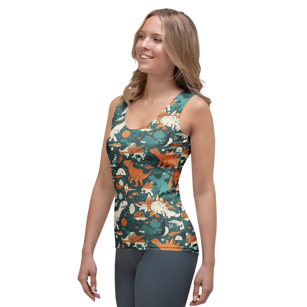Cretaceous Carnival on Women's Tank Top — Left Front