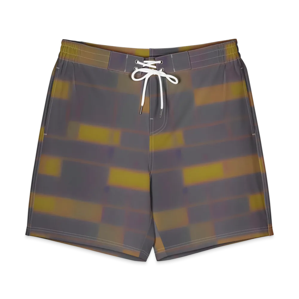 Dusky Mosaic on Men's Board Shorts — Front