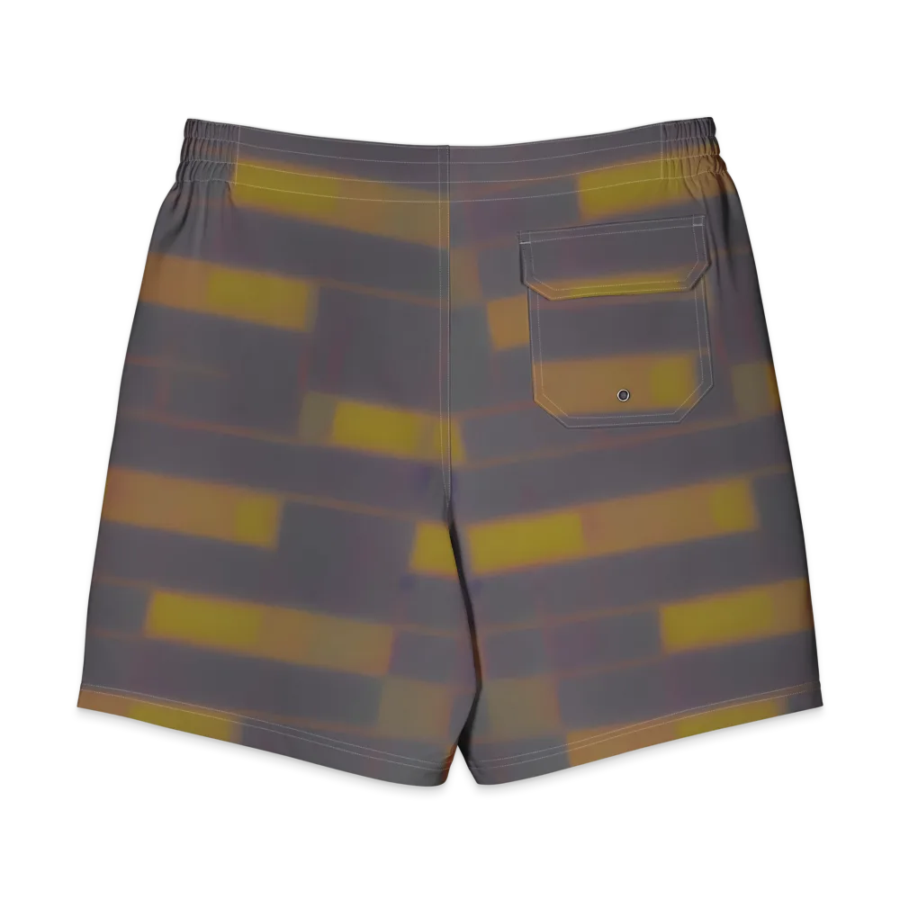 Dusky Mosaic on Men's Board Shorts — Back