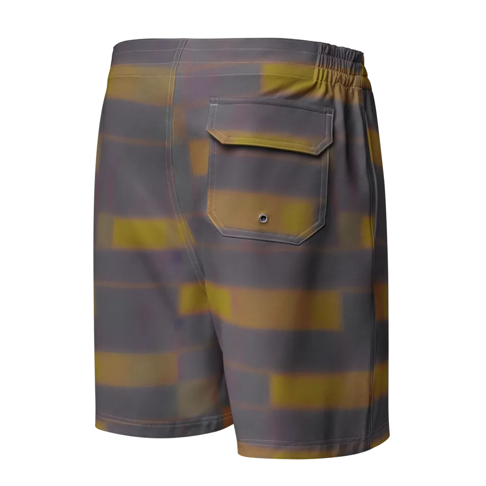 Dusky Mosaic on Men's Board Shorts — Back