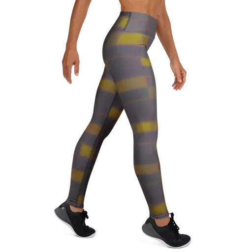 Dusky Mosaic on a Yoga Leggings