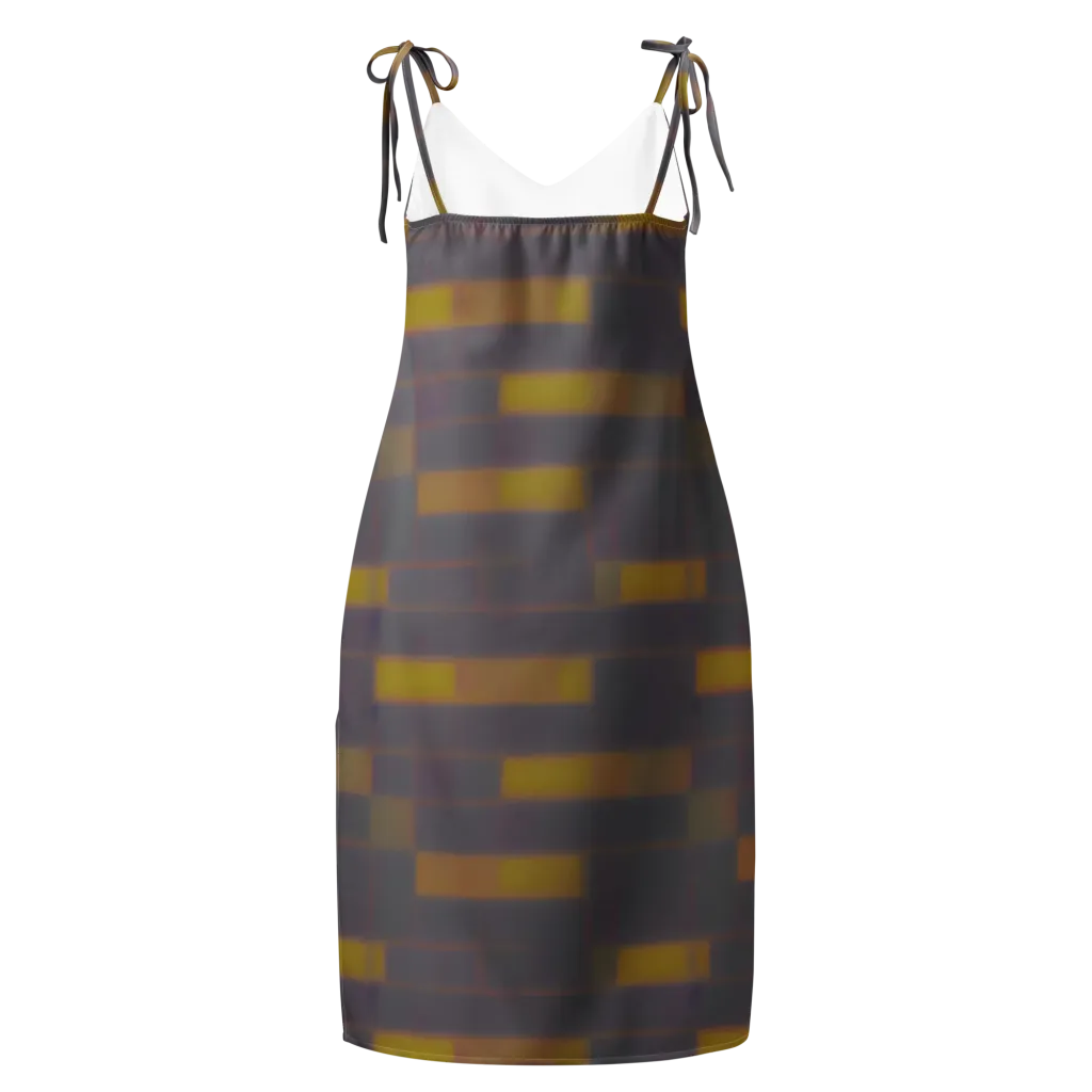 Dusky Mosaic on Slip Dress — Back