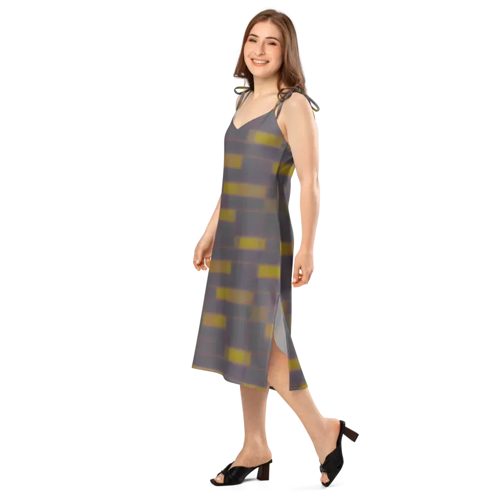 Dusky Mosaic on Slip Dress — Left Front