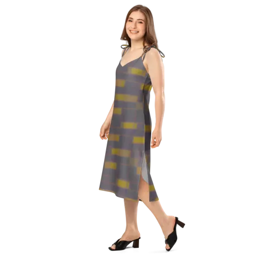 Dusky Mosaic on a Slip Dress