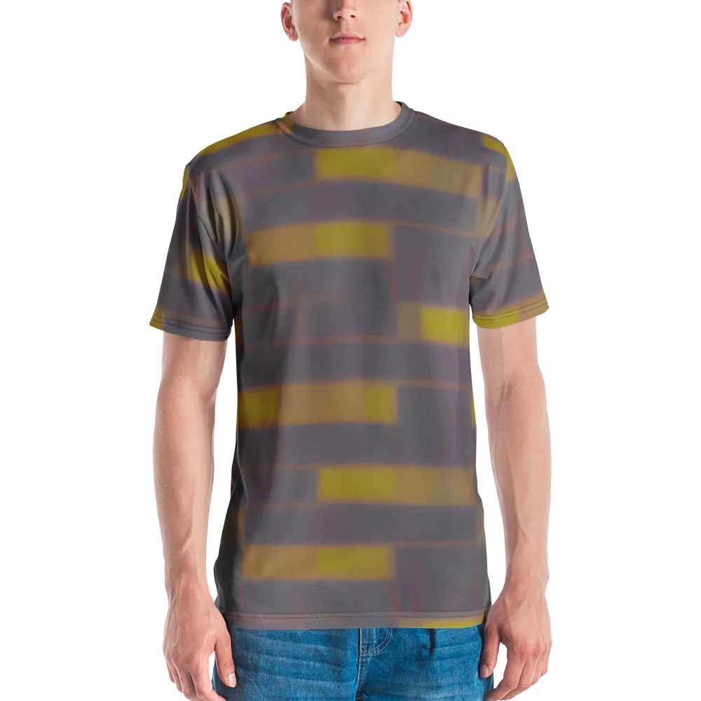 Dusky Mosaic on Men's Crew Neck T-Shirt — Front