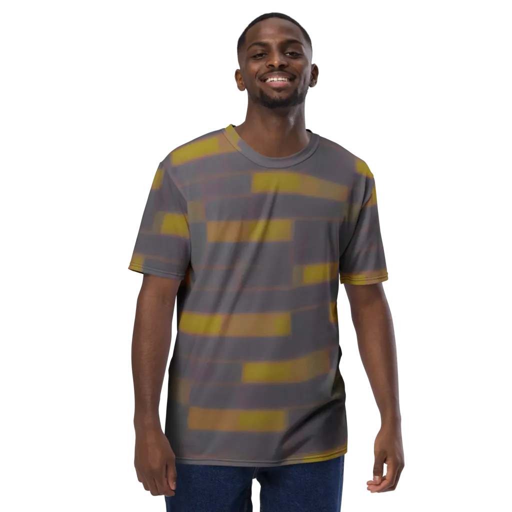 Dusky Mosaic on Men's Crew Neck T-Shirt — Front