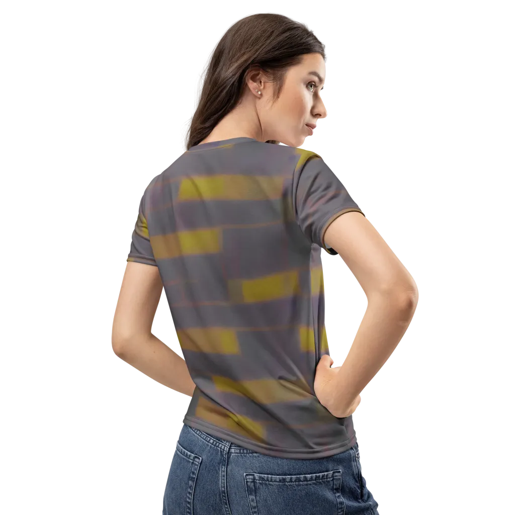 Dusky Mosaic on Women's Crew Neck T-Shirt — Back