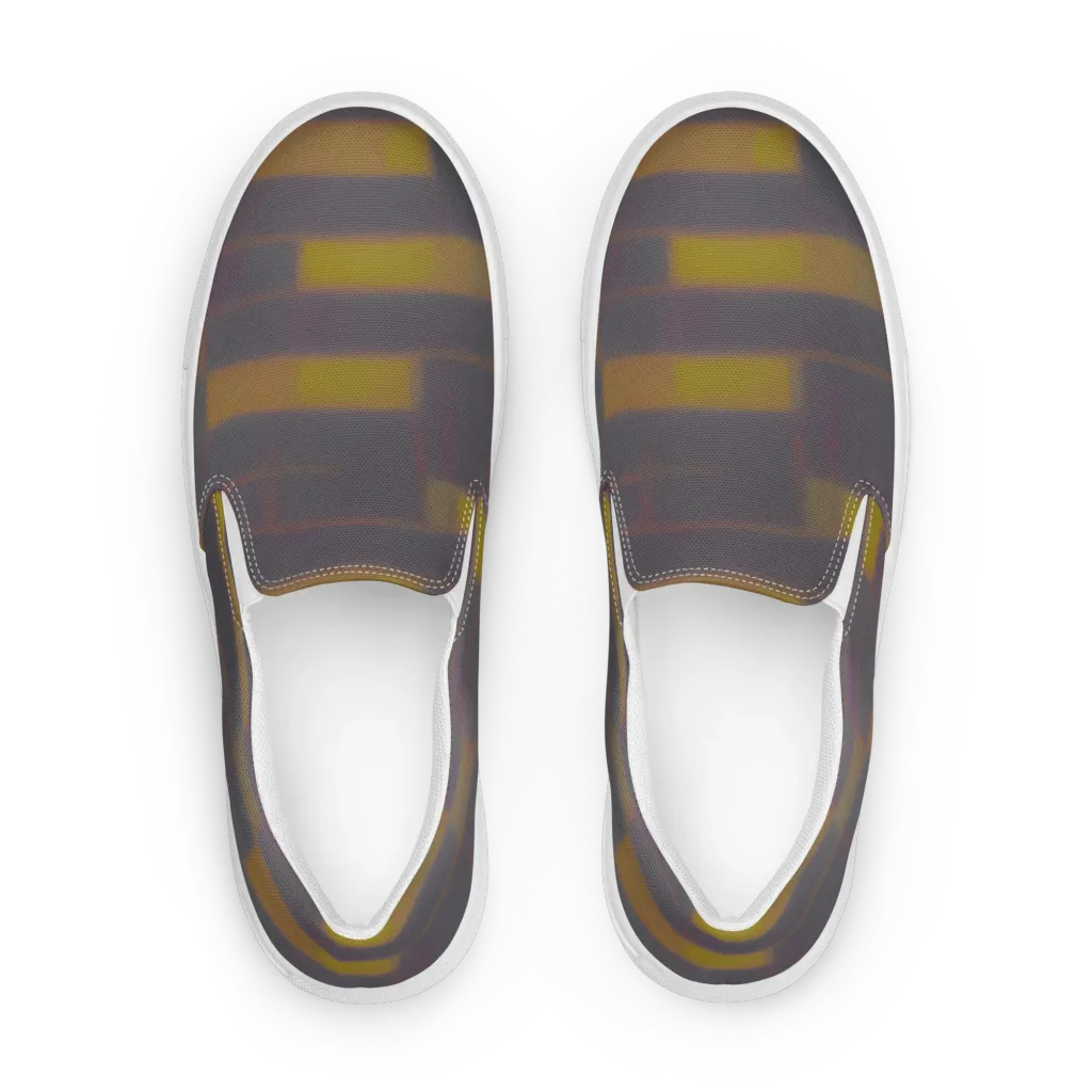 Dusky Mosaic on Women's Slip-On Canvas Shoes — Front