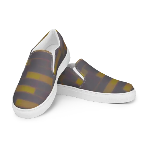 Dusky Mosaic on a Women's Slip-On Canvas Shoes