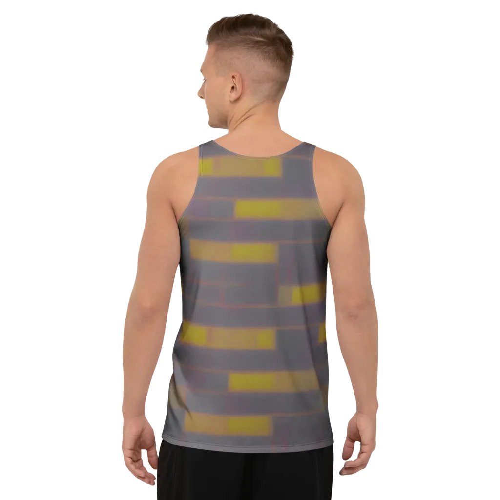 Dusky Mosaic on Men's Tank Top — Back