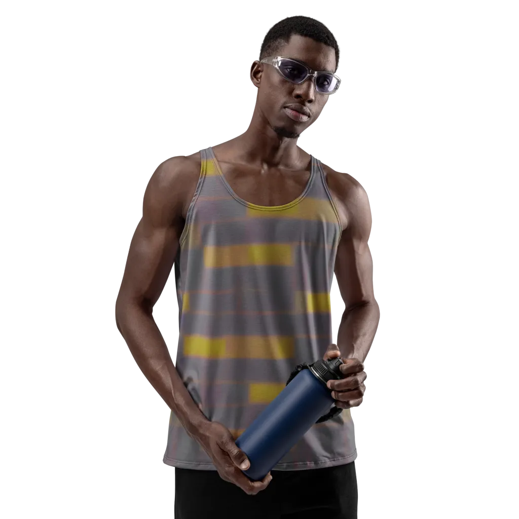 Dusky Mosaic on Men's Tank Top — Front