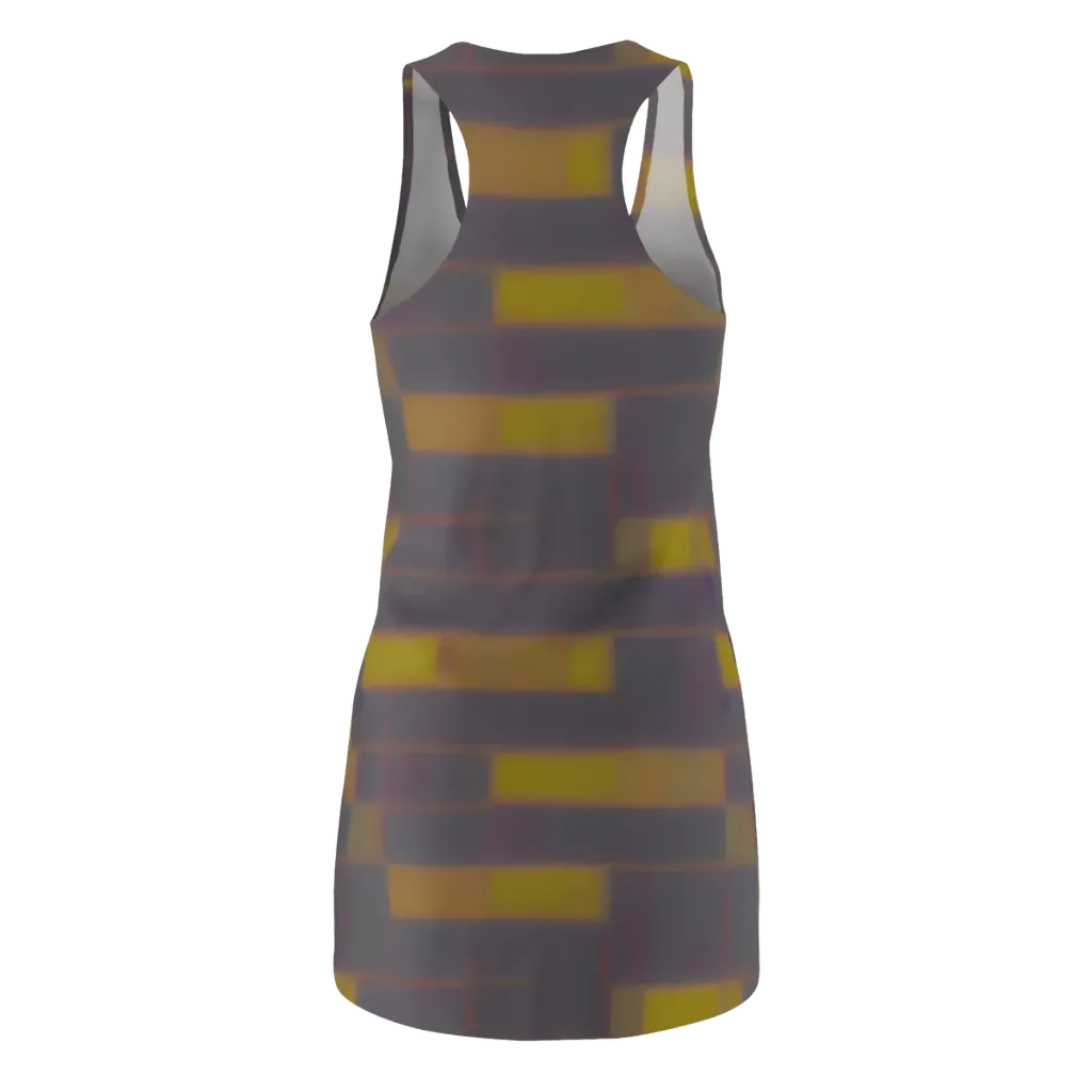 Dusky Mosaic on Racerback Dress — Back