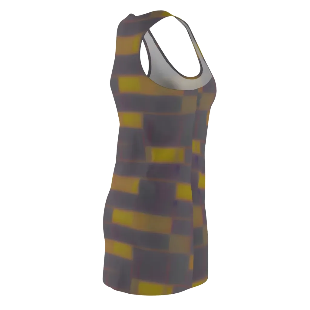 Dusky Mosaic on Racerback Dress — Back Side