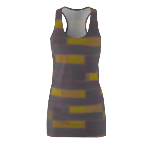 Dusky Mosaic on a Racerback Dress