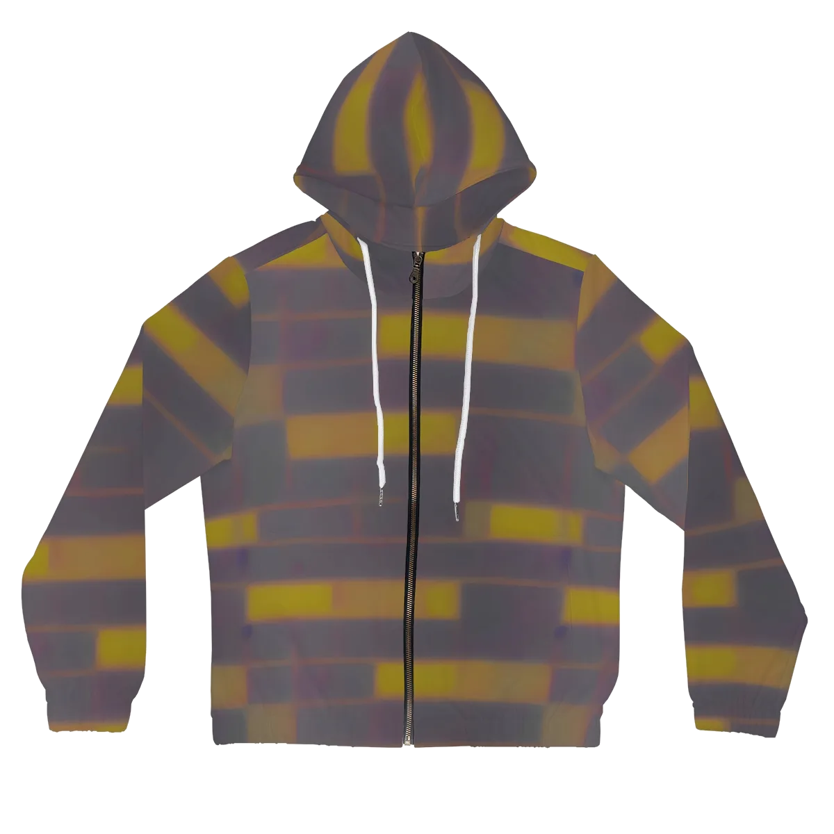 Dusky Mosaic on Women's Full-Zip Hoodie — Front