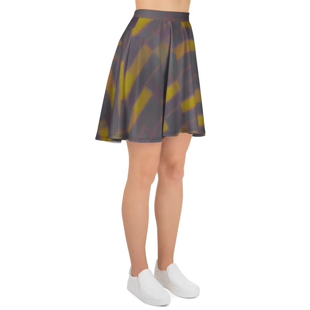 Dusky Mosaic on Skater Skirt — Right