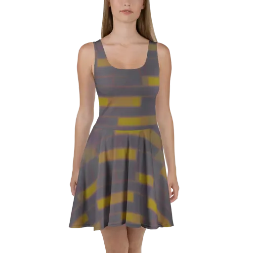 Dusky Mosaic on a Skater Dress
