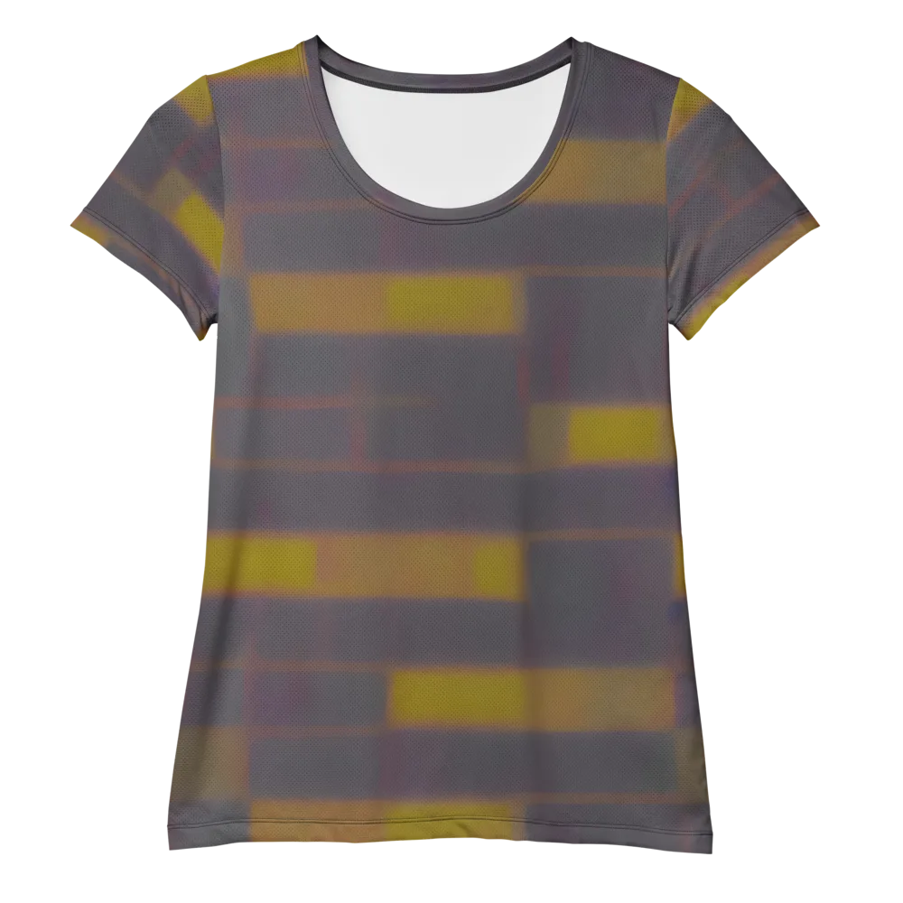 Dusky Mosaic on Women's Athletic T-Shirt — Front