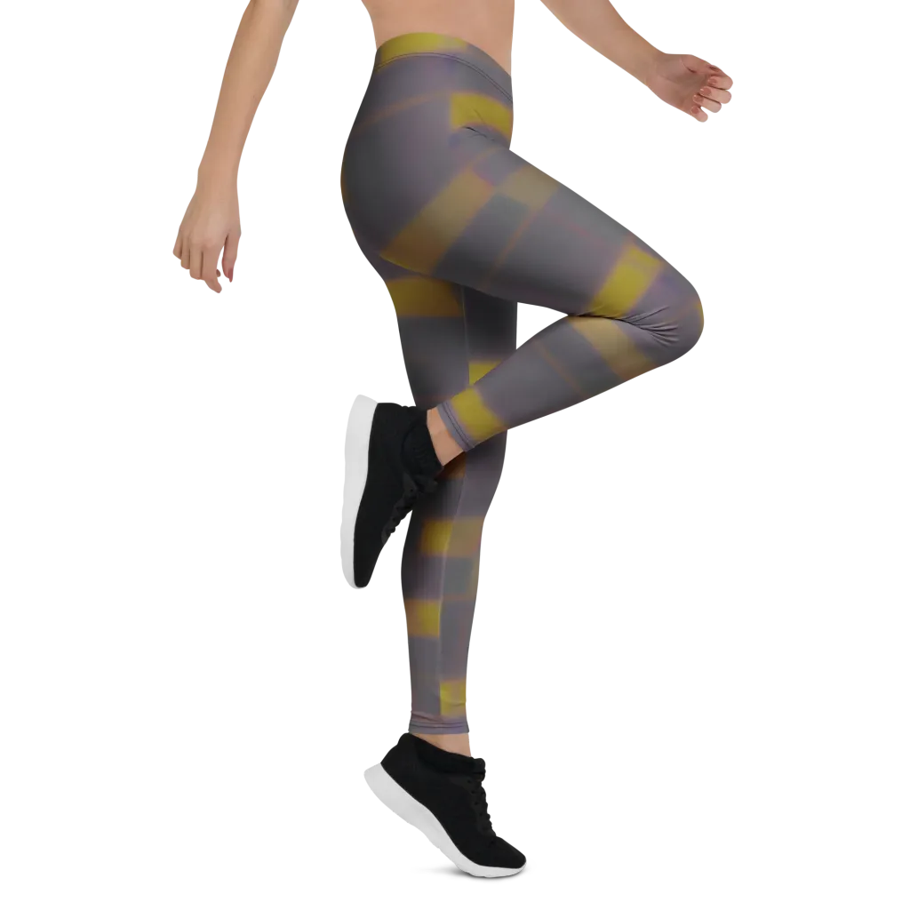 Dusky Mosaic on Leggings — Right