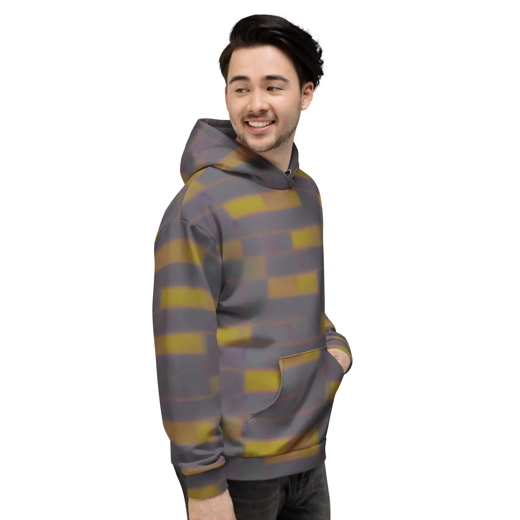 Dusky Mosaic on Hoodie — Right