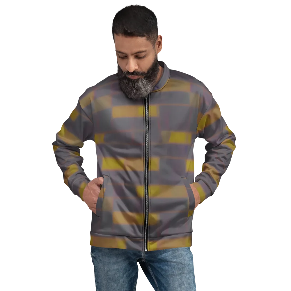 Dusky Mosaic on Bomber Jacket — Front