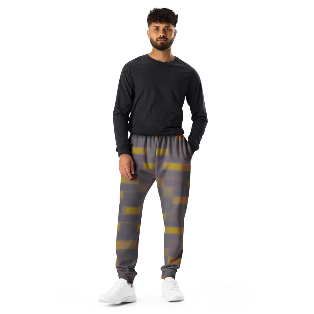 Dusky Mosaic on Men's Joggers — Front