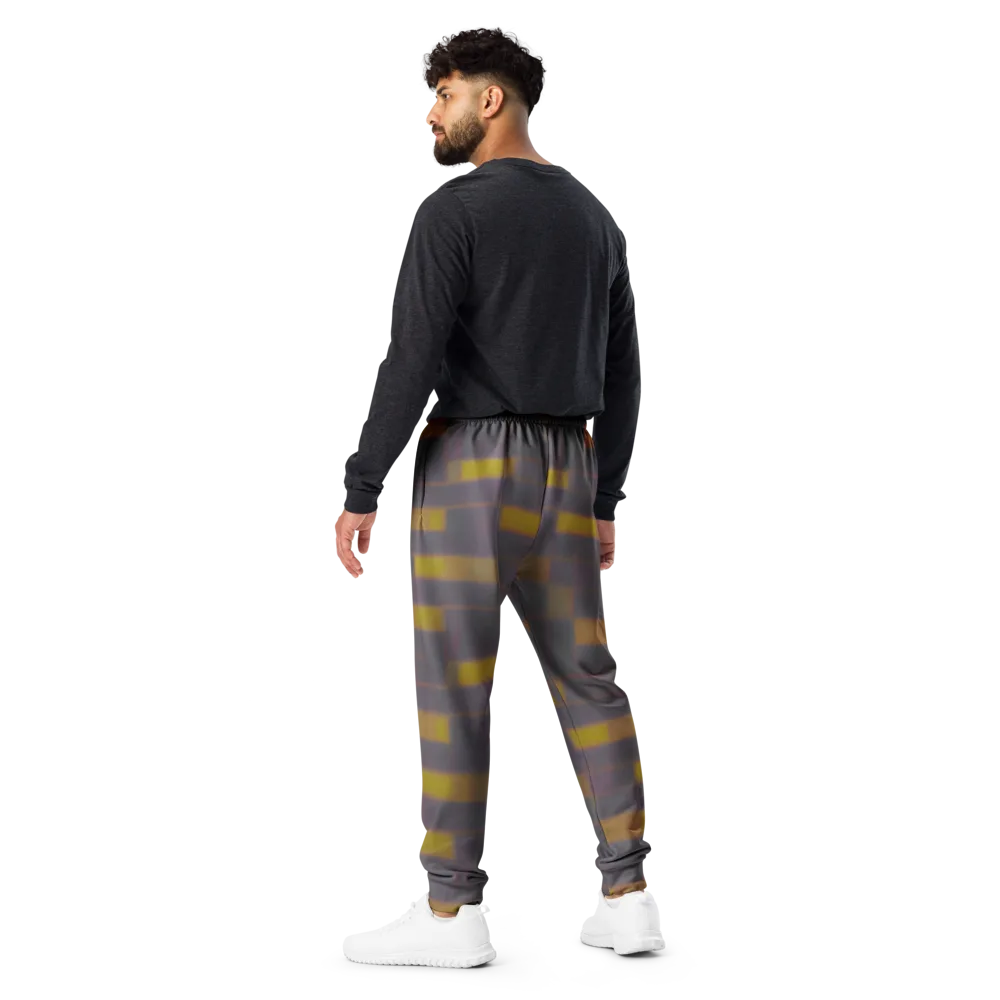 Dusky Mosaic on Men's Joggers — Back