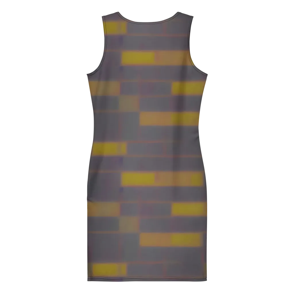 Dusky Mosaic on Bodycon Dress — Back