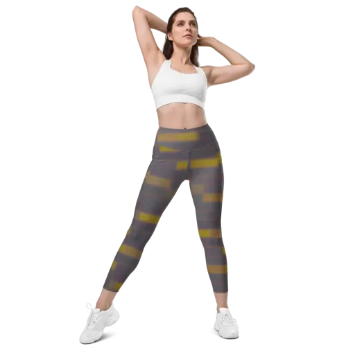 Dusky Mosaic on a Leggings with Pockets