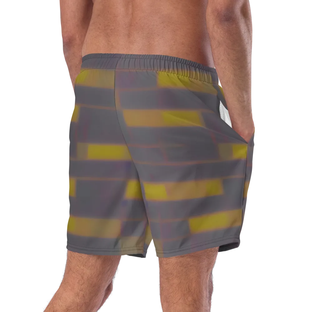 Dusky Mosaic on Swim Trunks — Right Back