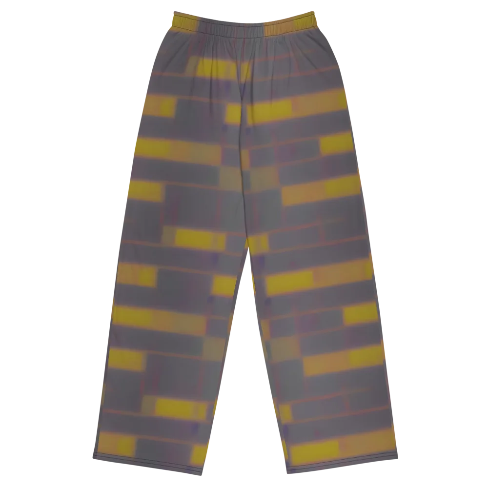 Dusky Mosaic on Wide-Leg Pants — Front