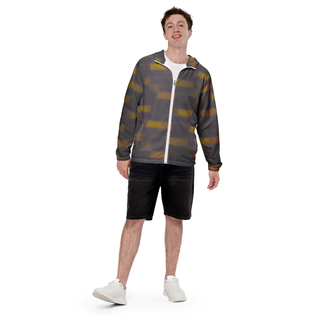 Dusky Mosaic on Men's Windbreaker — Front