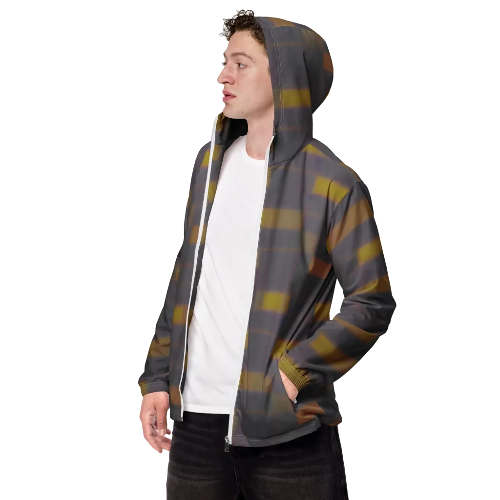 Dusky Mosaic on Men's Windbreaker — Left Front