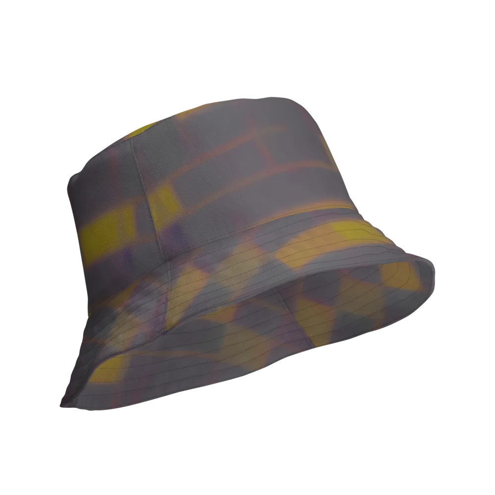 Dusky Mosaic on Reversible Bucket Hat — Product details Outside