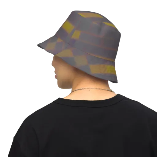 Dusky Mosaic on a Reversible Bucket Hat