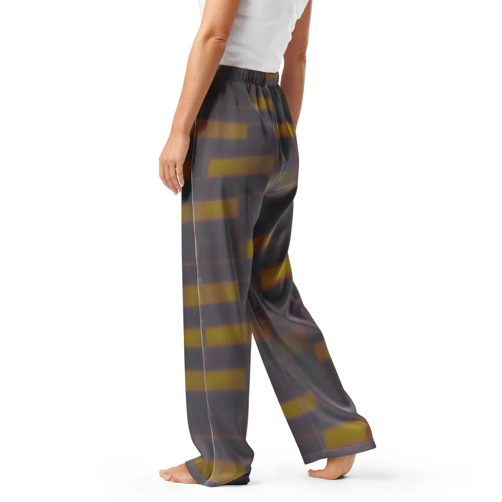 Dusky Mosaic on Women's Pajama Pants — Left