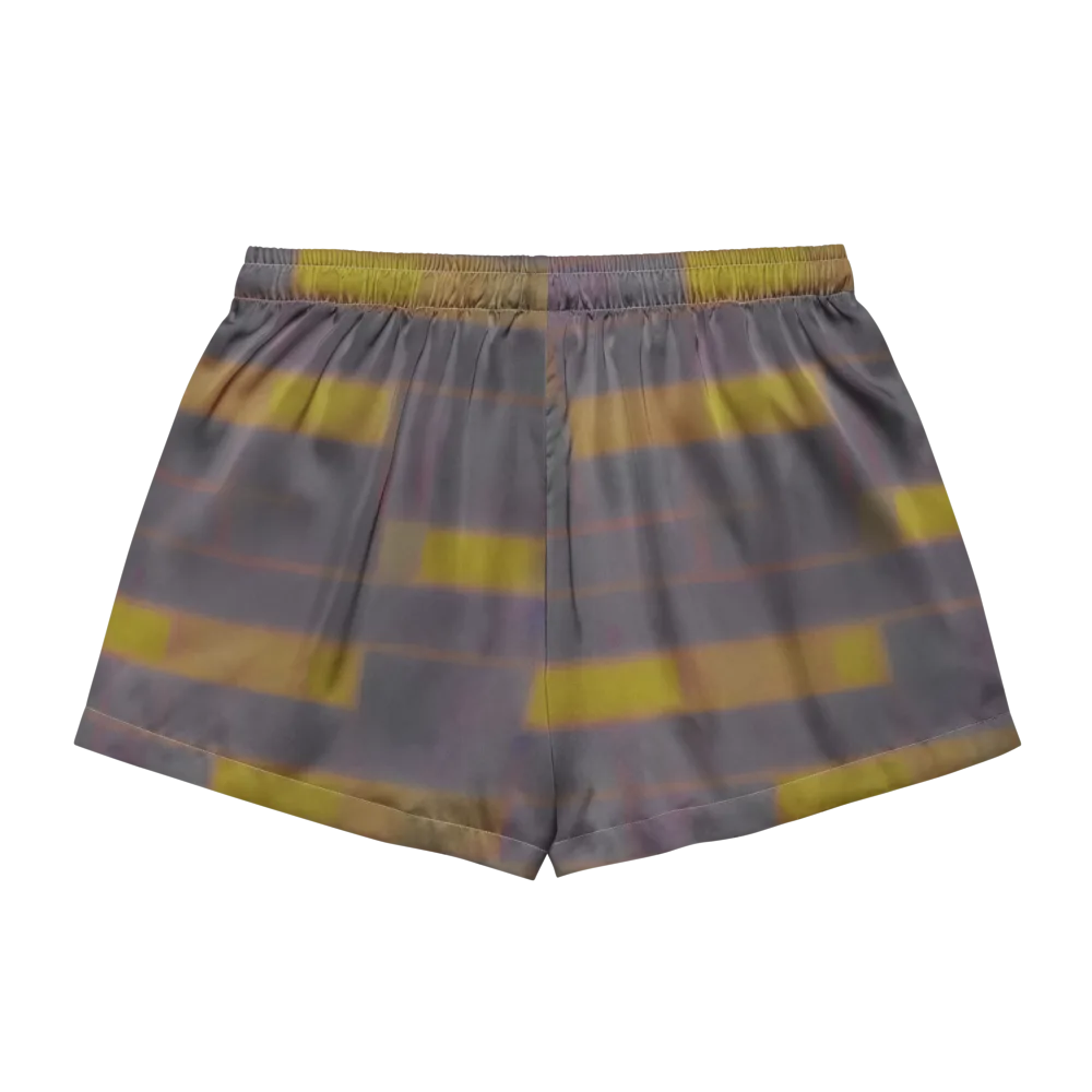 Dusky Mosaic on Women's Pajama Shorts — Back