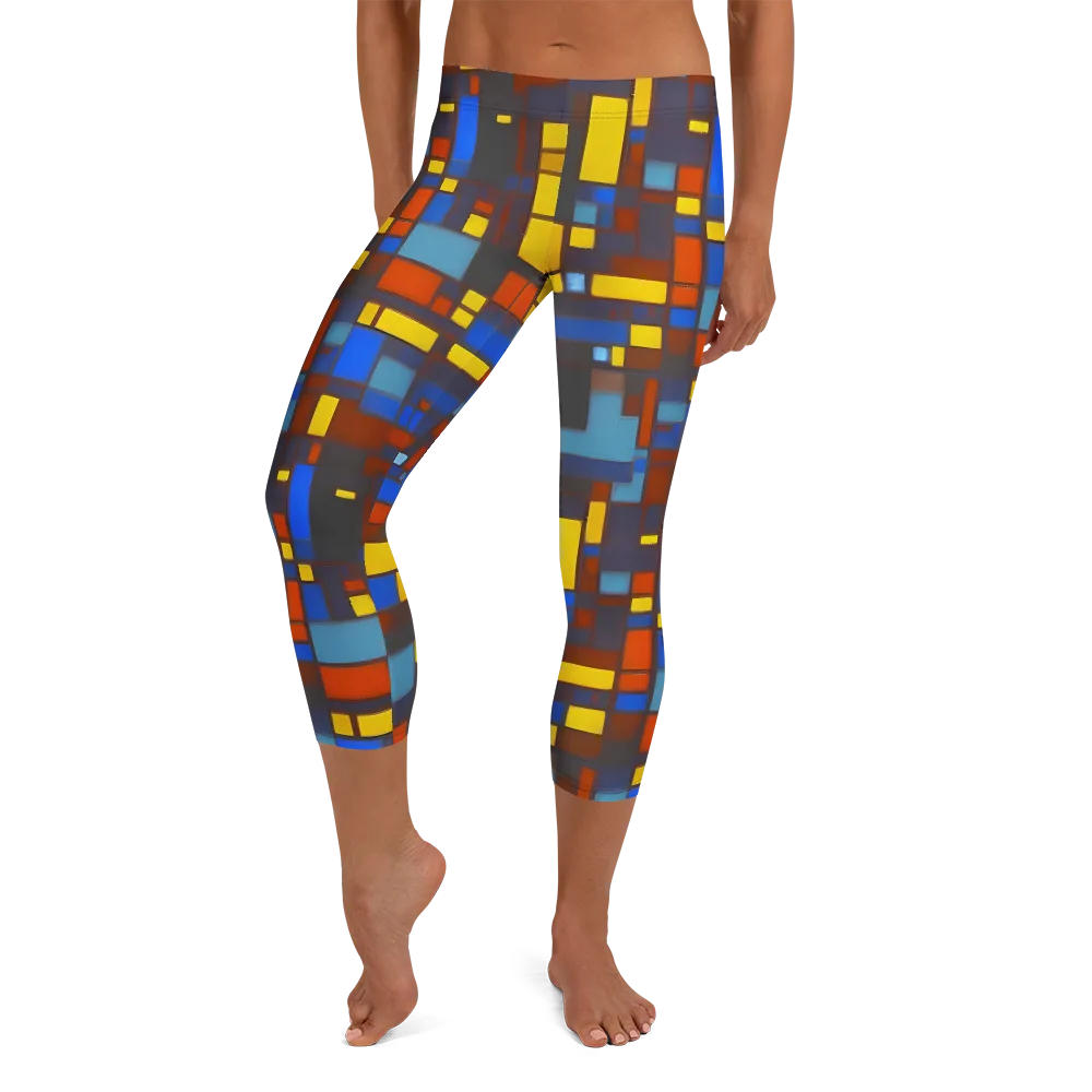 Solar Circuit on Capri Leggings — Front
