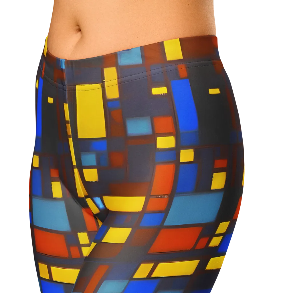 Solar Circuit on Capri Leggings — Zoomed-in