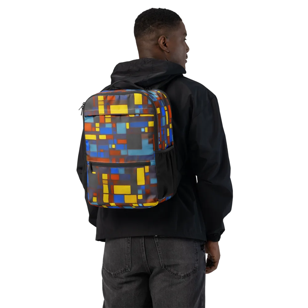 Solar Circuit on Utility Backpack — Back