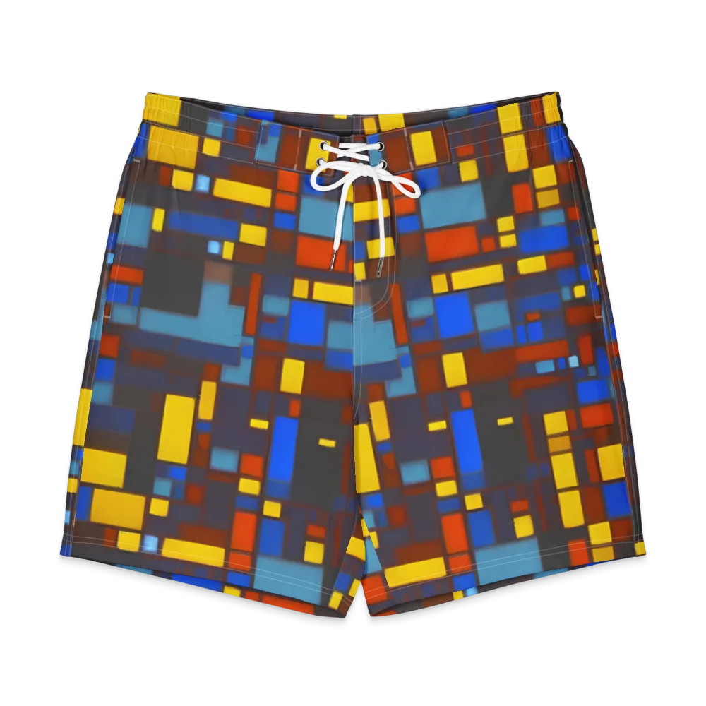 Solar Circuit on Men's Board Shorts — Front