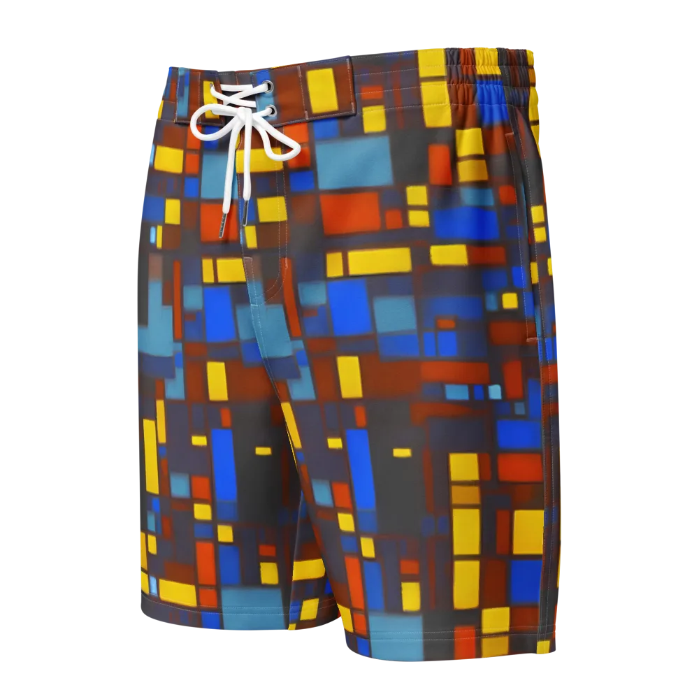 Solar Circuit on Men's Board Shorts — Front