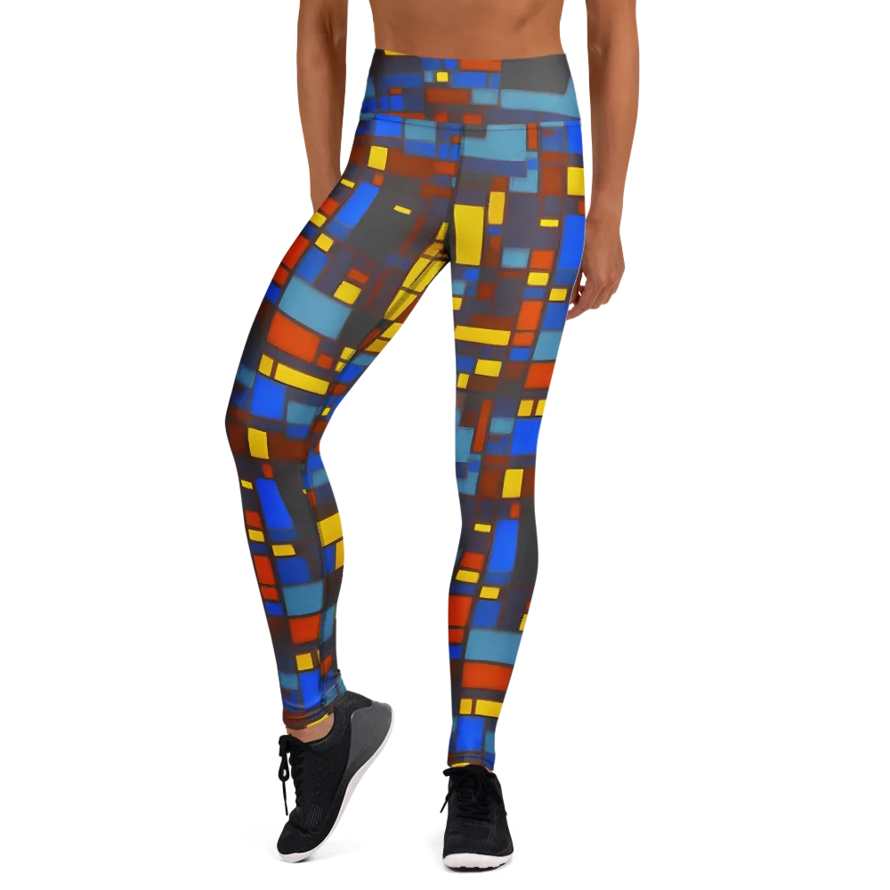 Solar Circuit on Yoga Leggings — Front