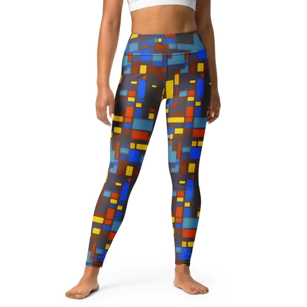 Solar Circuit on Yoga Leggings — Front