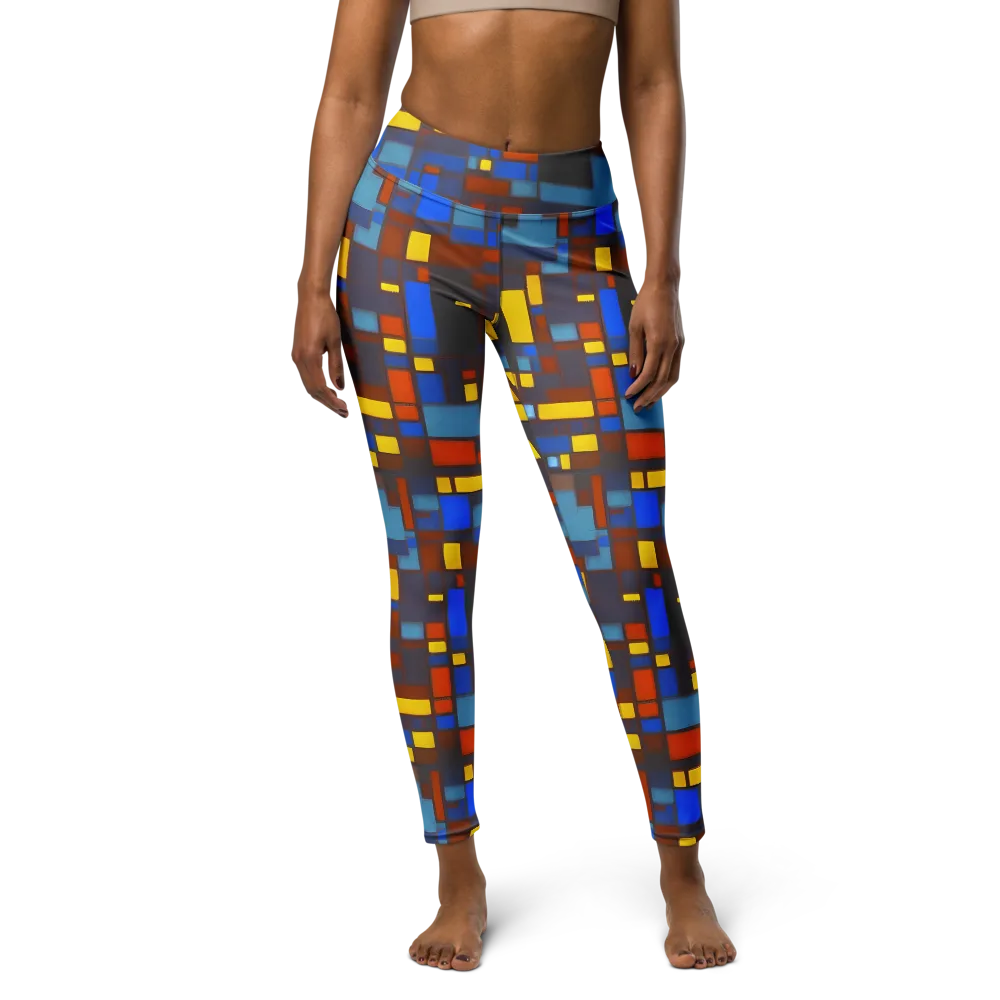 Solar Circuit on Yoga Leggings — Front