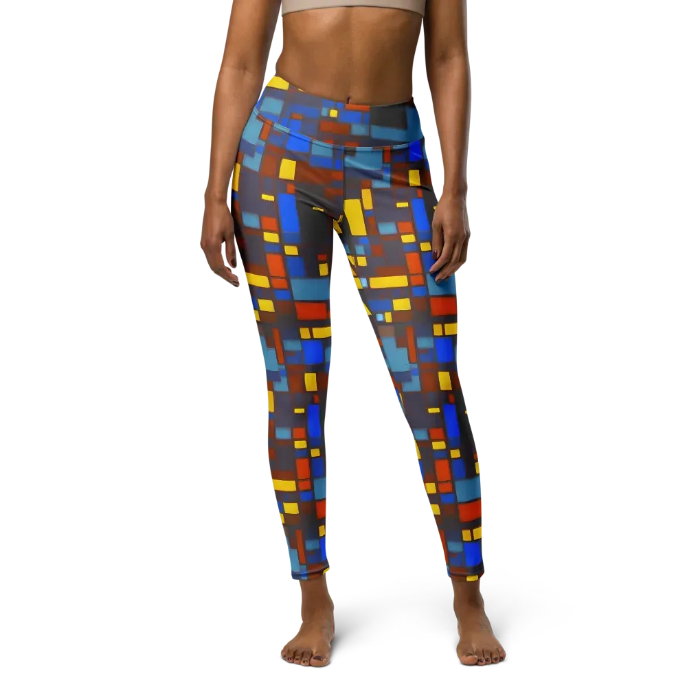 Solar Circuit on Yoga Leggings — Front
