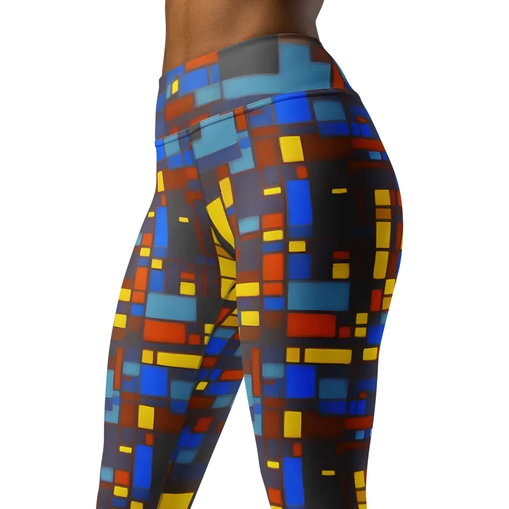 Solar Circuit on Yoga Leggings — Left Front