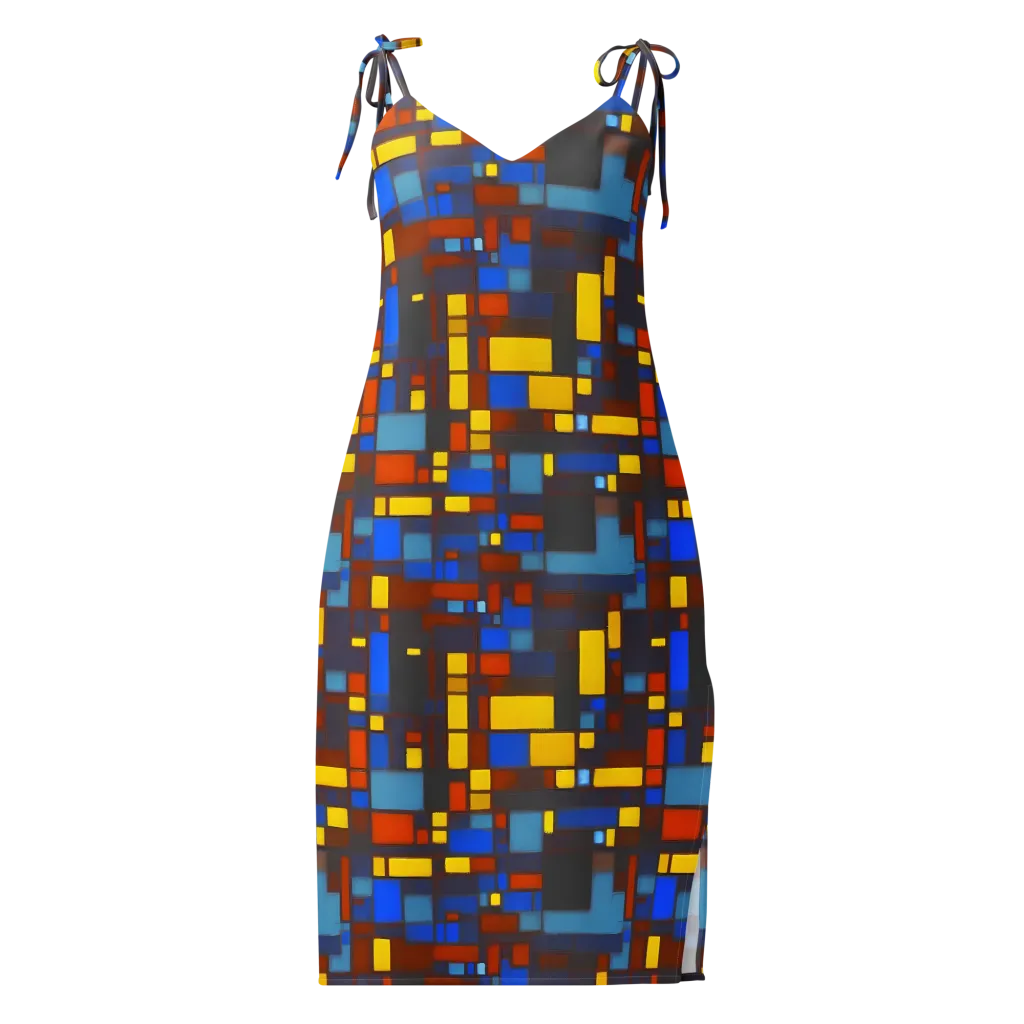 Solar Circuit on Slip Dress — Front