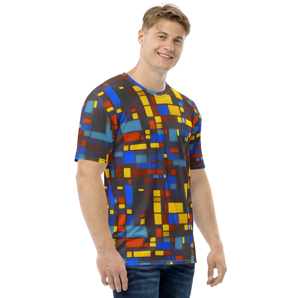 Solar Circuit on Men's Crew Neck T-Shirt — Right