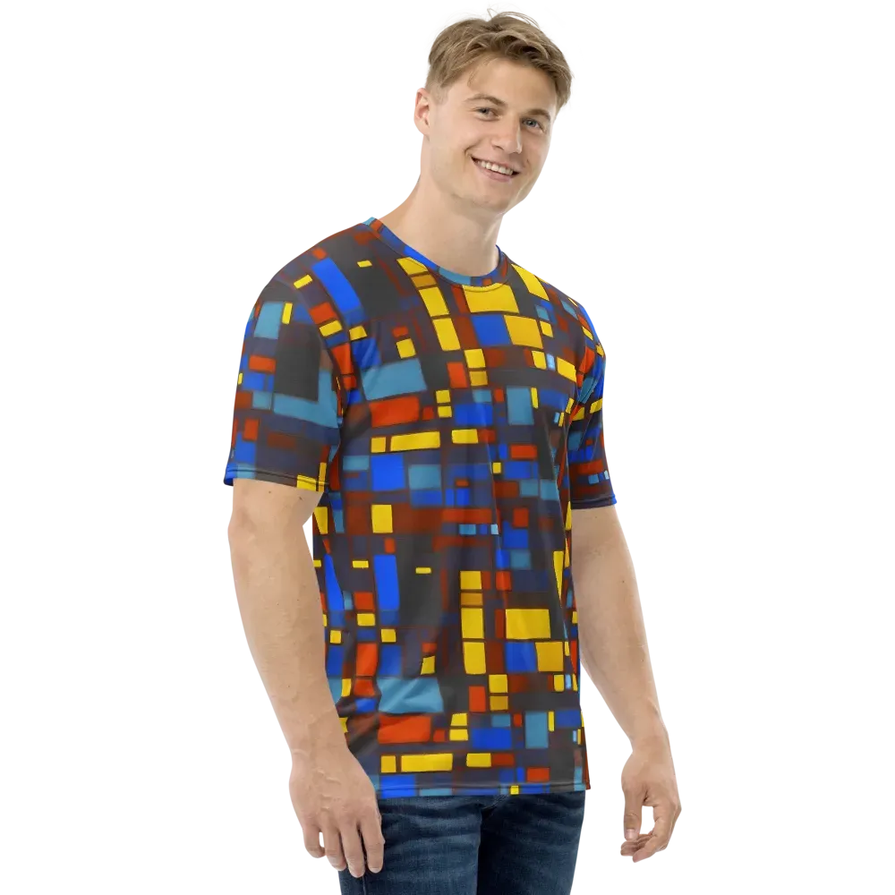 Solar Circuit on Men's Crew Neck T-Shirt — Right